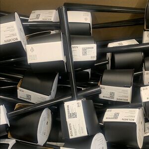 IKEA BOLMEN Black Toilet Brush Set